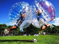 Bubbel voetbal als vrijgezellenfeest in Mechelen