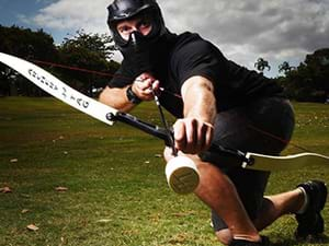 Archery tag als vrijgezellenfeest